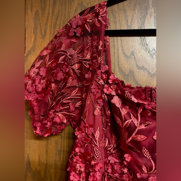 Torrid Red Floral Lace Dress - Picture 2 of 6